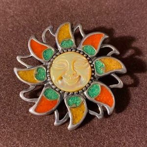 Carolyn Pollack 925 sun pin